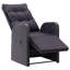  Ensemble de 2 chaises de jardin inclinables noires-608440028