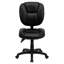 Chaise de bureau ergonomique multifonctionnelle à dossier moyen avec rembourrage coussiné-30773683-30773689