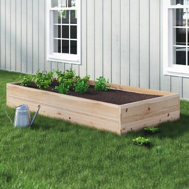 Arlmont & Co. Naylor Handmade Wood Outdoor Raised Garden Bed