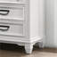 Table de chevet 3 en gris et blanc
