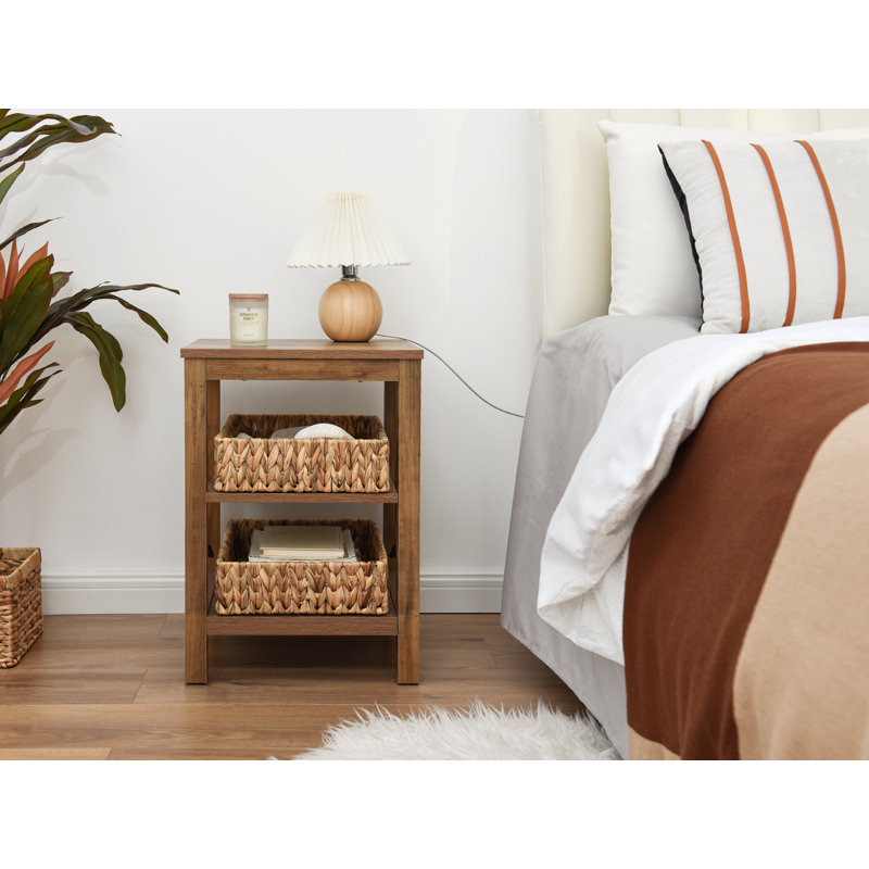 Water Hyacinth Wicker Storage Baskets, Basket Set for Home Organizing