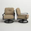 Chaise de patio pivotante avec coussins Lebanon