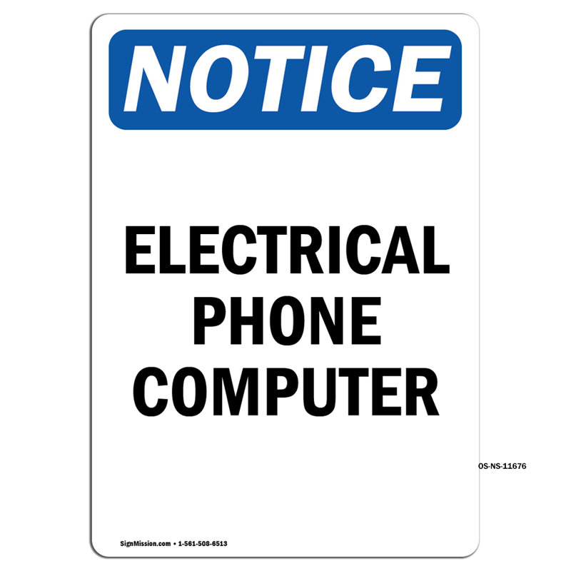 Electrical Phone Computer Sign