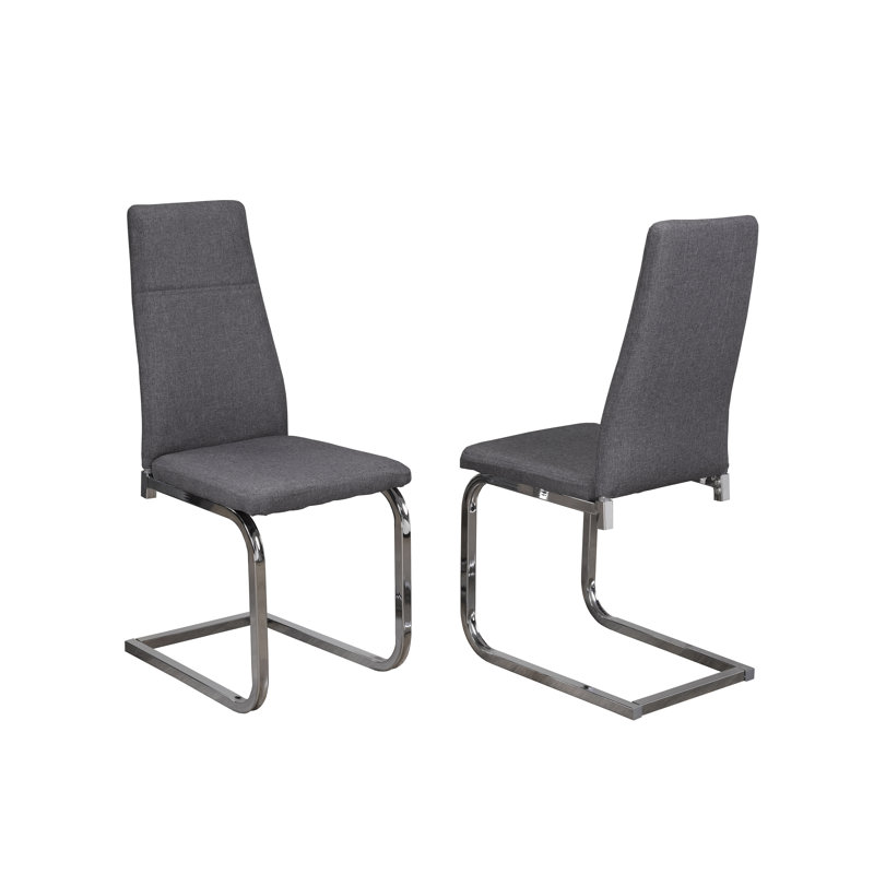 Chaise d'appoint rembourrée grise Ryburn