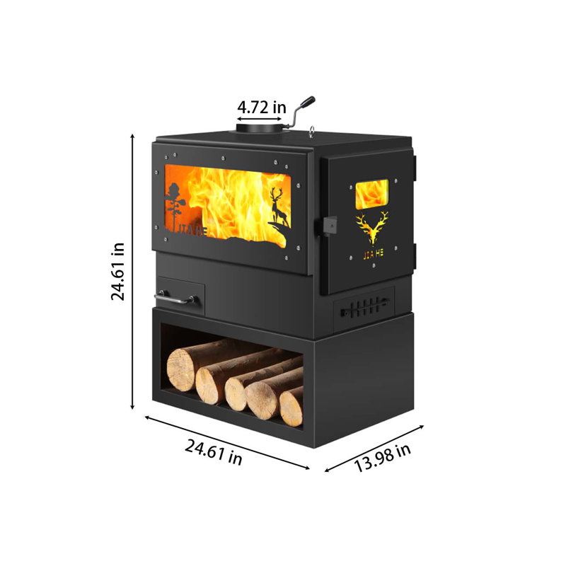 Holiday home heating fireplace