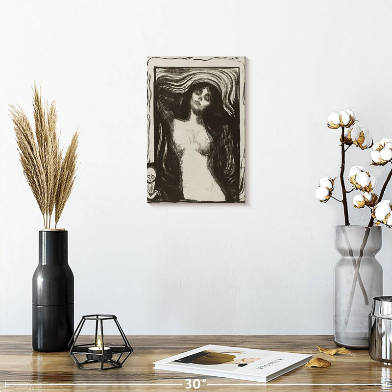 Leisha Madonna Liebendes Weib 1895, H 12 po x l 8 po