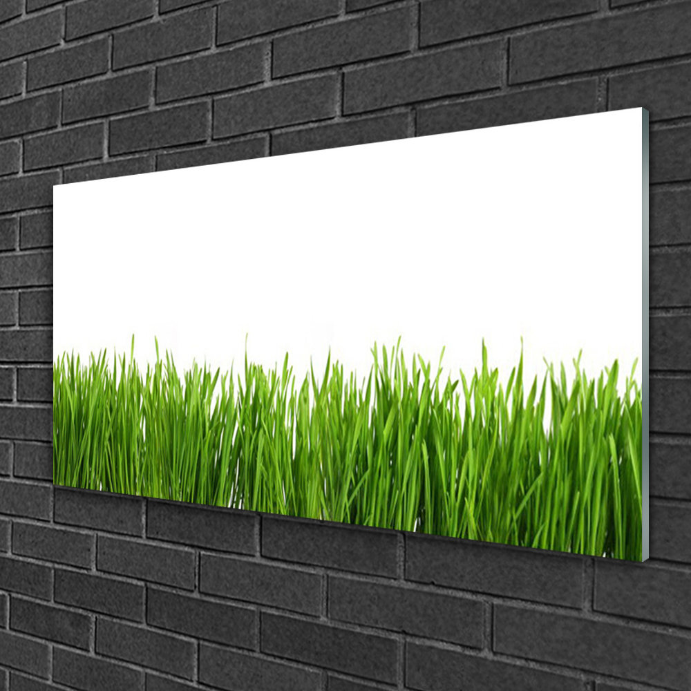 Glasbild Grass Nature