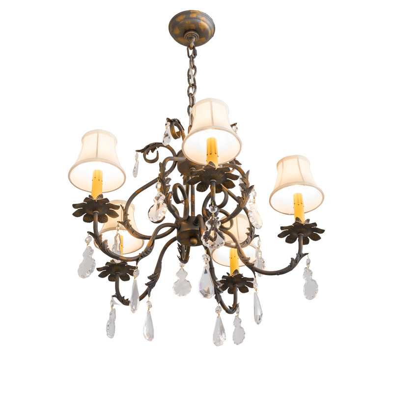 Chantilly 5 - Light Dimmable Empire Chandelier