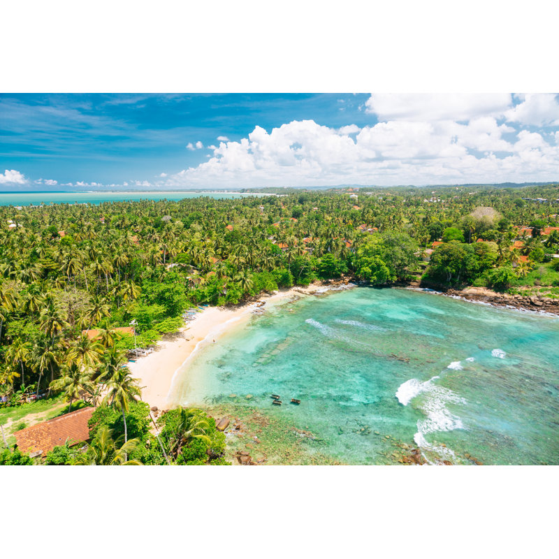 Blue Lagoon by Danilovi - No Frame Print on Canvas, 30cm H x 46cm W