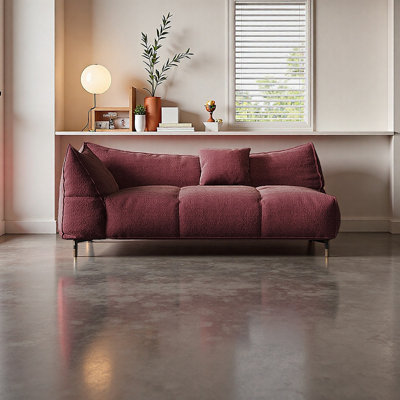 Luxury flannelette Solid wood Chaise Lounge