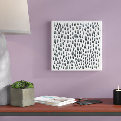 Blue Gray Tessera II 1 Piece Wrapped Canvas Painting