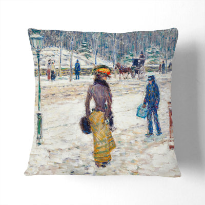 New York Street Square Throw Cushion