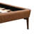 Queen Panel Bed In Brown&Gray Faux Leather, With 2Pcs Adjustable Night Lights, High - Density Solid Wood Slats And No Box Spring Needed Leather Upholstery, Resilient Sponge Filling Necessity-1683624789
