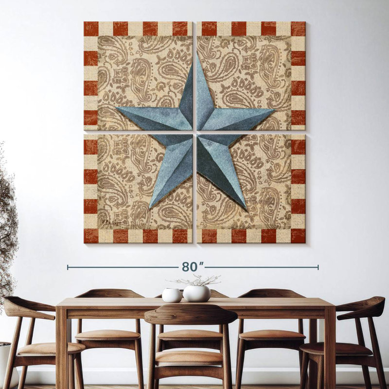 Étoile de grange Kerner Americana II, H 74 po x l 74 po