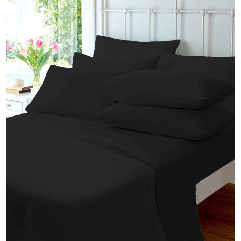 Plain Weave / Muslin Pillow Case, Black