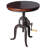 Cecy Pine Round Solid Wood Top Metal Base Dining Table-254129676