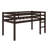 Twin Elevated Loft Bed With Ladder And Strengthened Slat Bed Base-1774588885