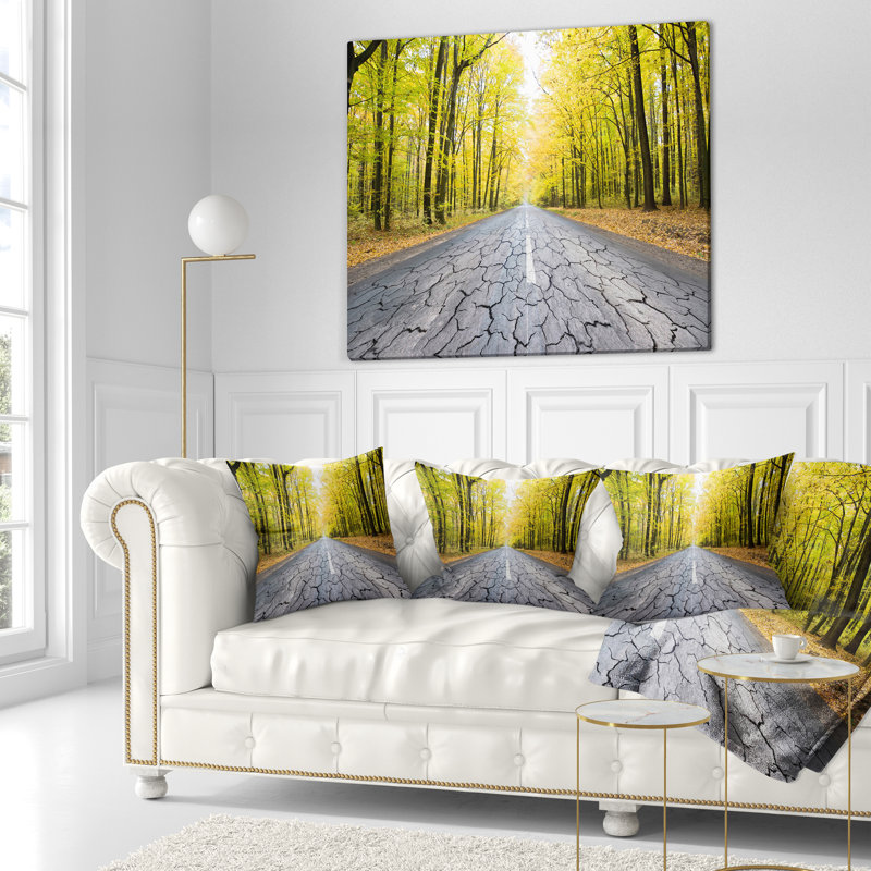 Coussin paysage imprimé, 16 po x 1 po, Coussin décoratif