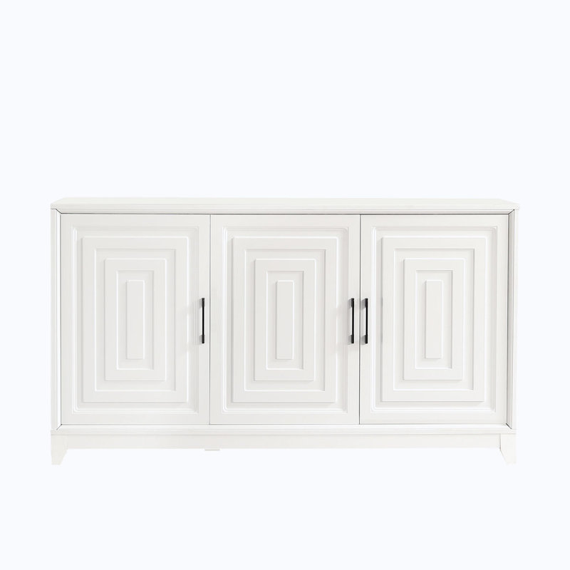 Armoire de rangement avec tablette réglable, Blanc