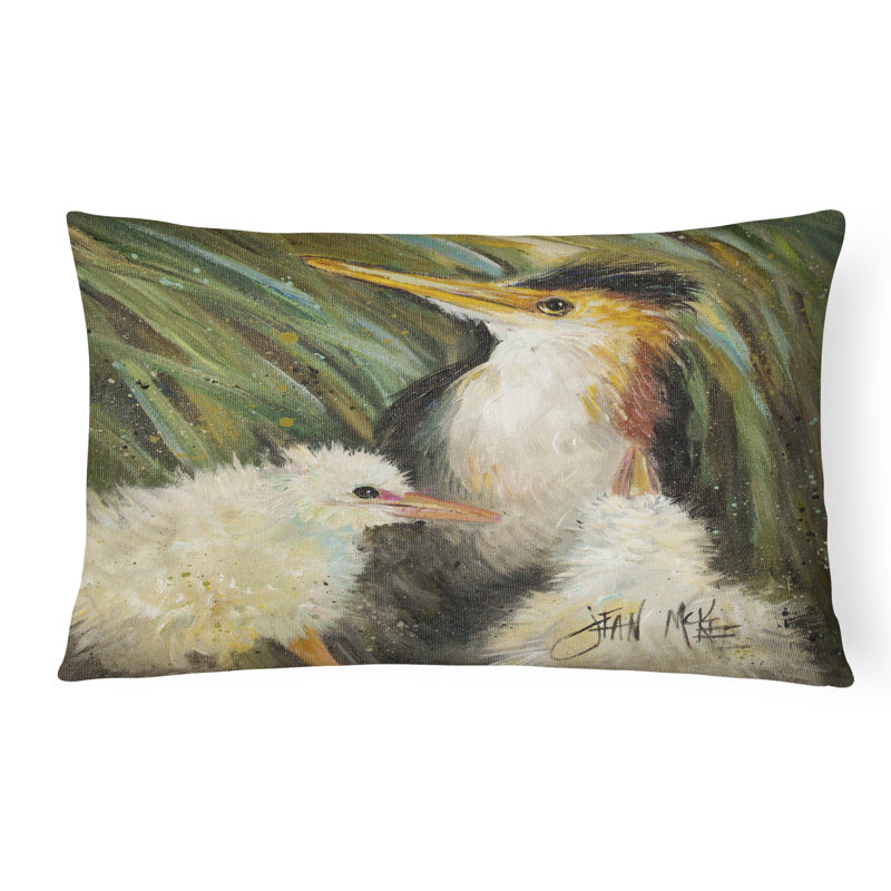 Happy Family Outdoor Reversible Throw Pillow