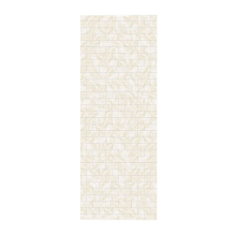 Solid Surface Three Panel Shower Wall, Arctic Granite,  96" H x 36" W x 0.25" D
