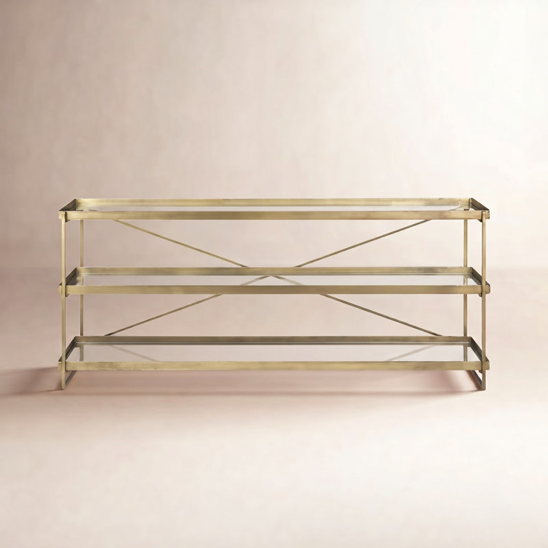 Lupita 16'' Console Table, 72 x 16 x 30, Gold