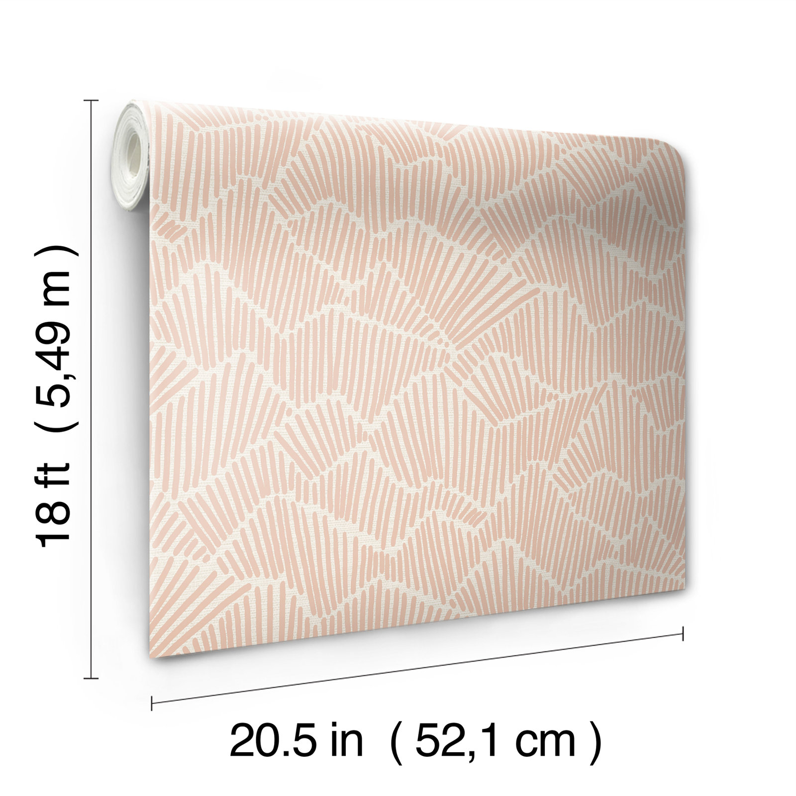 Adames Modern Peel & Stick Geometric Wallpaper, Perwinkle