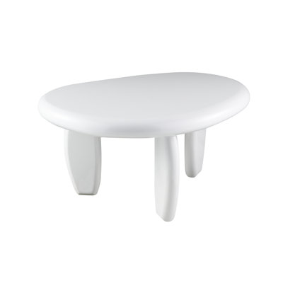 Wylie White High Gloss End Table
