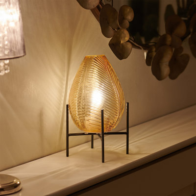 Rahil Glass Bedside Table Lamp