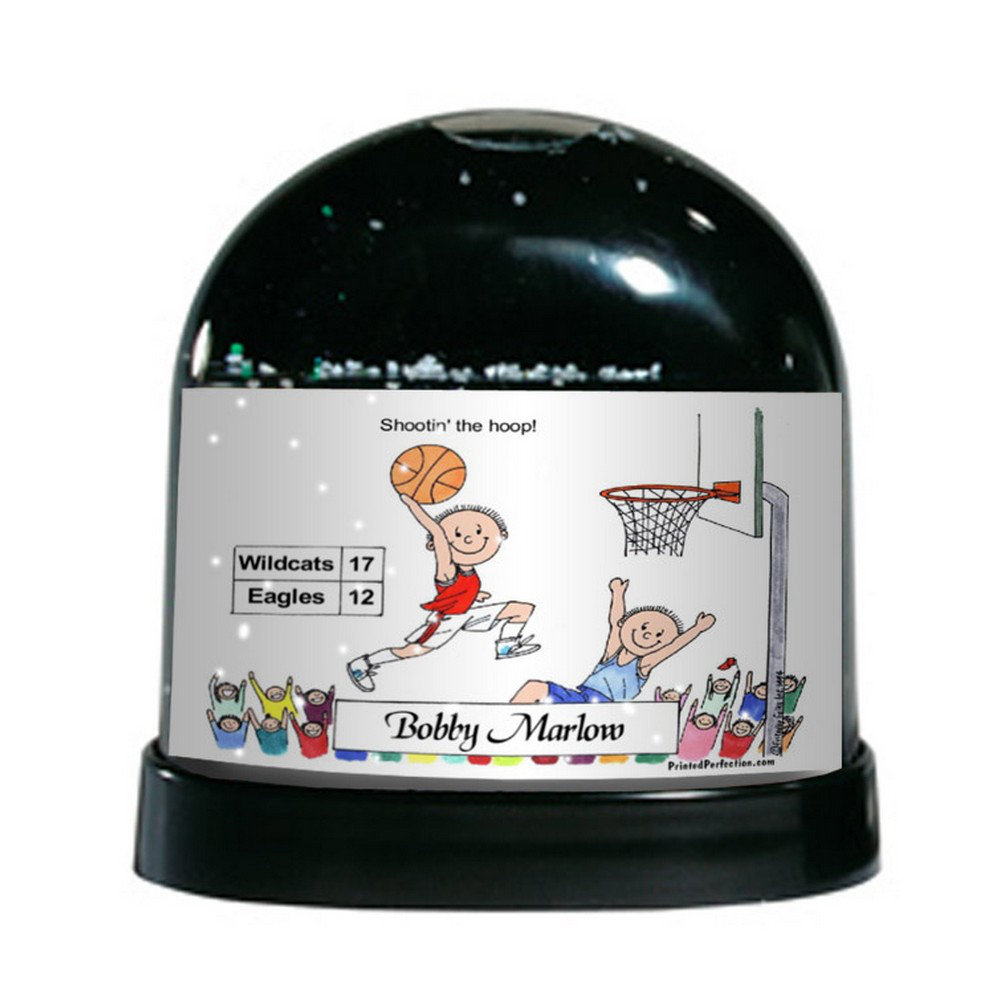 Friendly Folks Cartoon Caricature Male Basketball Snow Globe The Holiday Aisle®