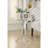 Aliaksandra Glass Top End Table