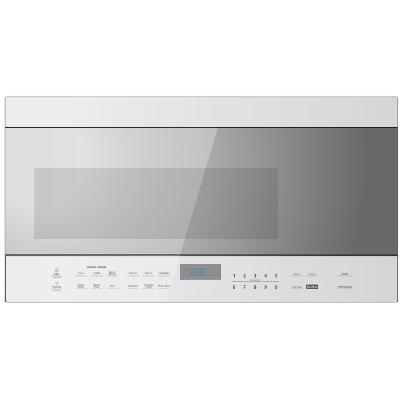 XO Appliance 29.88" 1.6 cu.ft 1550 - Watt Convertible over the Range Microwave with Sensor Cooking, White