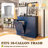 40 in. W x 14 in. D x 36 in. H Ready to Assemble Floor Base Tilt-Out Trash Kitchen Cabinet with 2-Drawer Trash Can not included-108845593