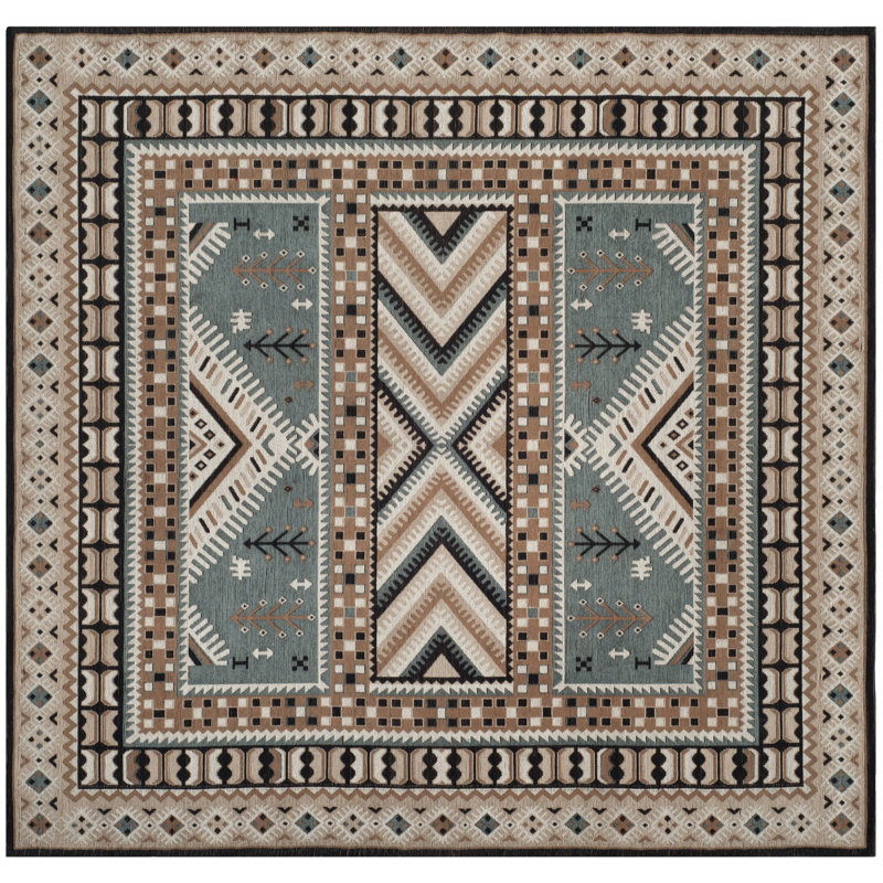 Aderito Performance Southwestern Rug, Square 6'
