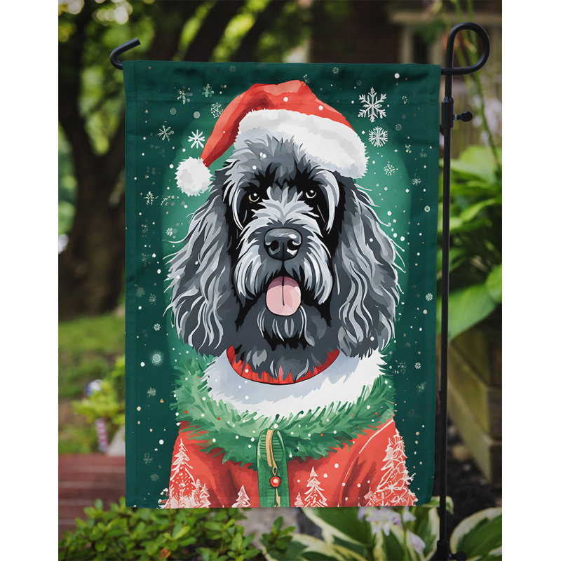 Polyester double face Noël, H 15,5 po x l 11,25 po