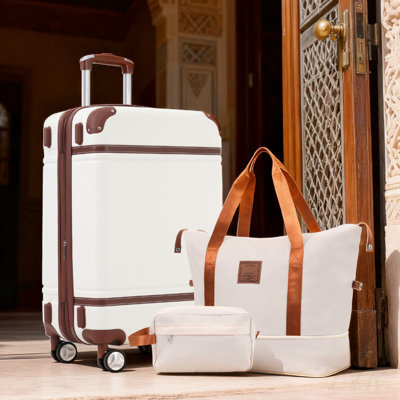 Ensemble de valises rigides avec valise légère, serrure TSA et rangement extensible pour plus de commodité de voyage