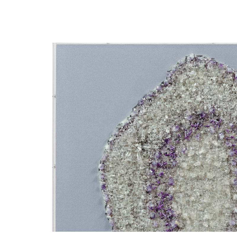 Stone Art Wall Hanging – Miniature Stones in Amethyst Design & Acrylic