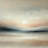 Tranquil Glow: Abstract Sunset Landscape Canvas Print-668530391