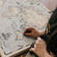 «World Push Pin Travel Destination Map», impression sur toile tendue-729823766