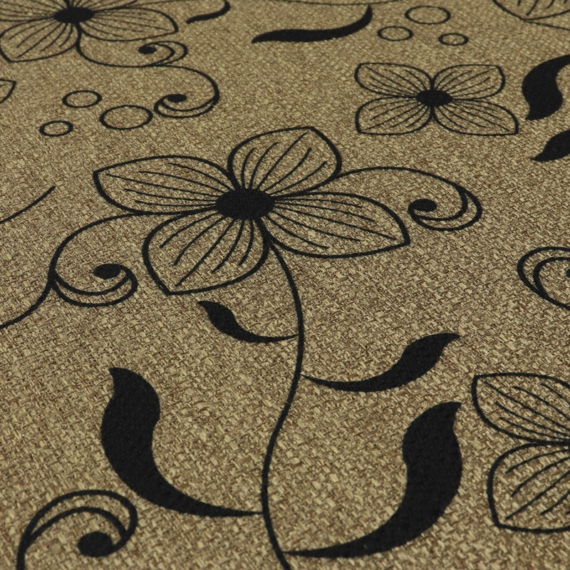 Non-Slip Floral Doormat