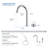 Circular X One Handle Two Holes Bathroom Vanity Sink Faucet with Drain-123849365