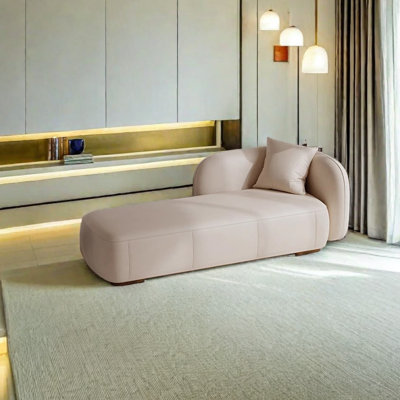 Jalaal Faux Leather Chaise Lounge