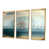 Toile avec cadre flottant or