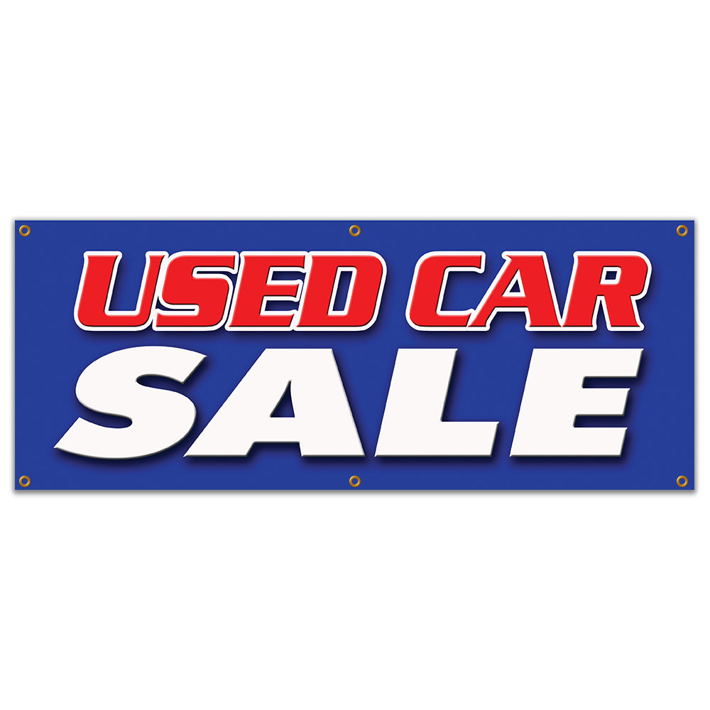 SignMission USED CAR SALE BANNER SIGN Cars Sell Signs