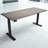 Skyscraper Electric Height Adjustable Standing Desk, Dual Motor and Digital Control with Memory, 72x30, Charcoal Strand Top with Black Frame-765077068-765077059