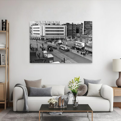 1940S Alexander's Department Store In Shopping Center Junction Of Fordham Road Bronx New York City Usa Classic Retro Vintage City Wall Art