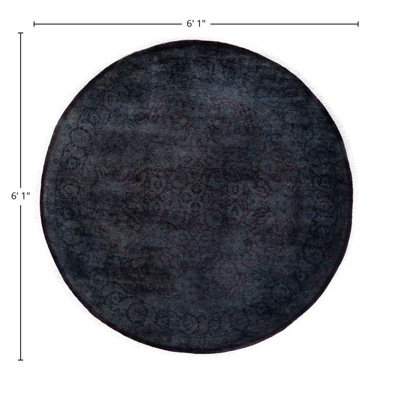 Benno One-of-a-Kind 6' 1" X 6' 1" Hand Knotted Area Rug