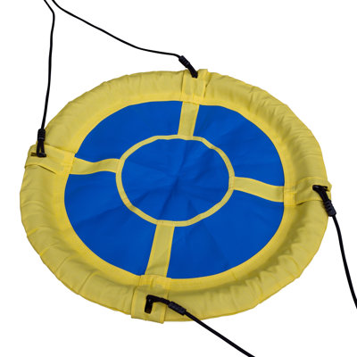 Fabric Saucer Swing with Chains and Hooks