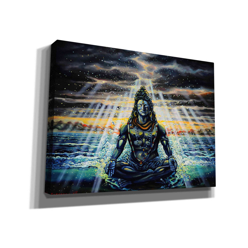 «Shiva» par Jan Kasparec, art mural sur toile, H 12 po x l 16 po x P 0,75 po