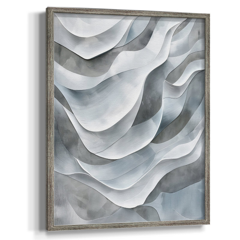 ABSTRACT Series CDLVI, reproduction encadrée - bois massif, H 15 po x l 12 po